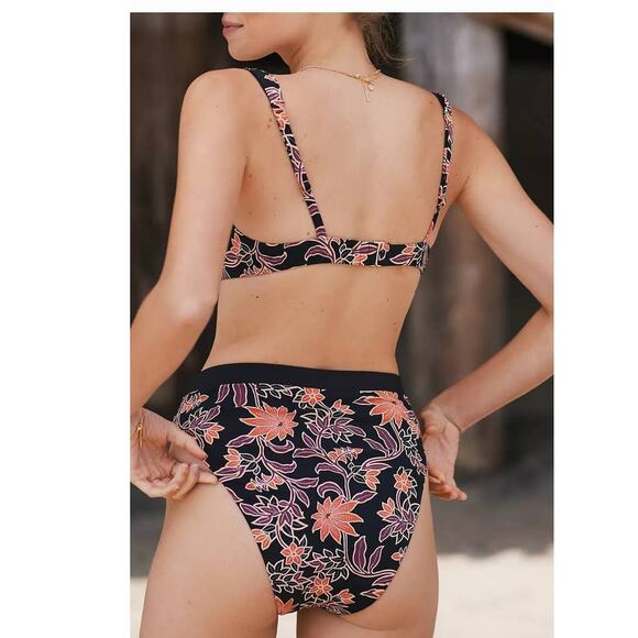 New Anthropologie Kylie Underwire Floral Bralette Bikini Top and Bottom Sz Small - Picture 2 of 7